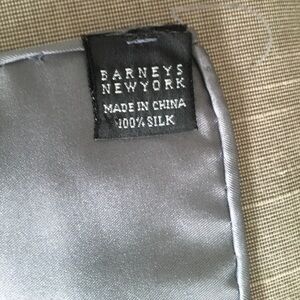 Gray Silk pocket square scarf from Barney’s New York!